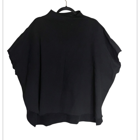 Frank & Eileen AUDREY black Funnel Neck Capelet one size - Picture 4 of 7